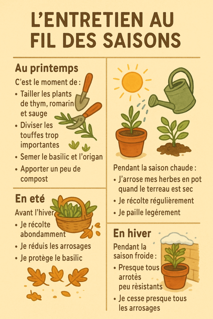 les saison et les herbes de Provence
