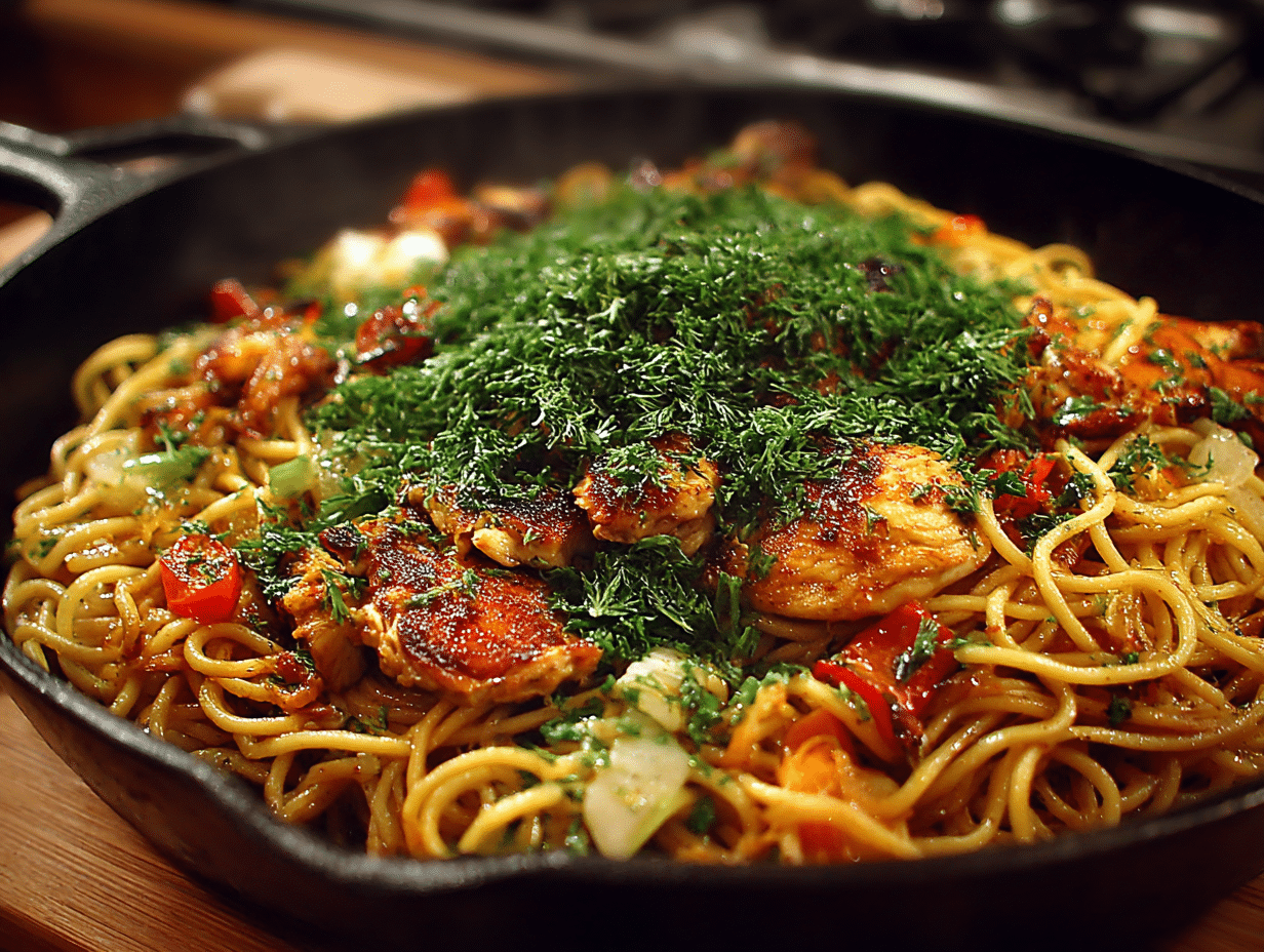 nouilles chinoise recette