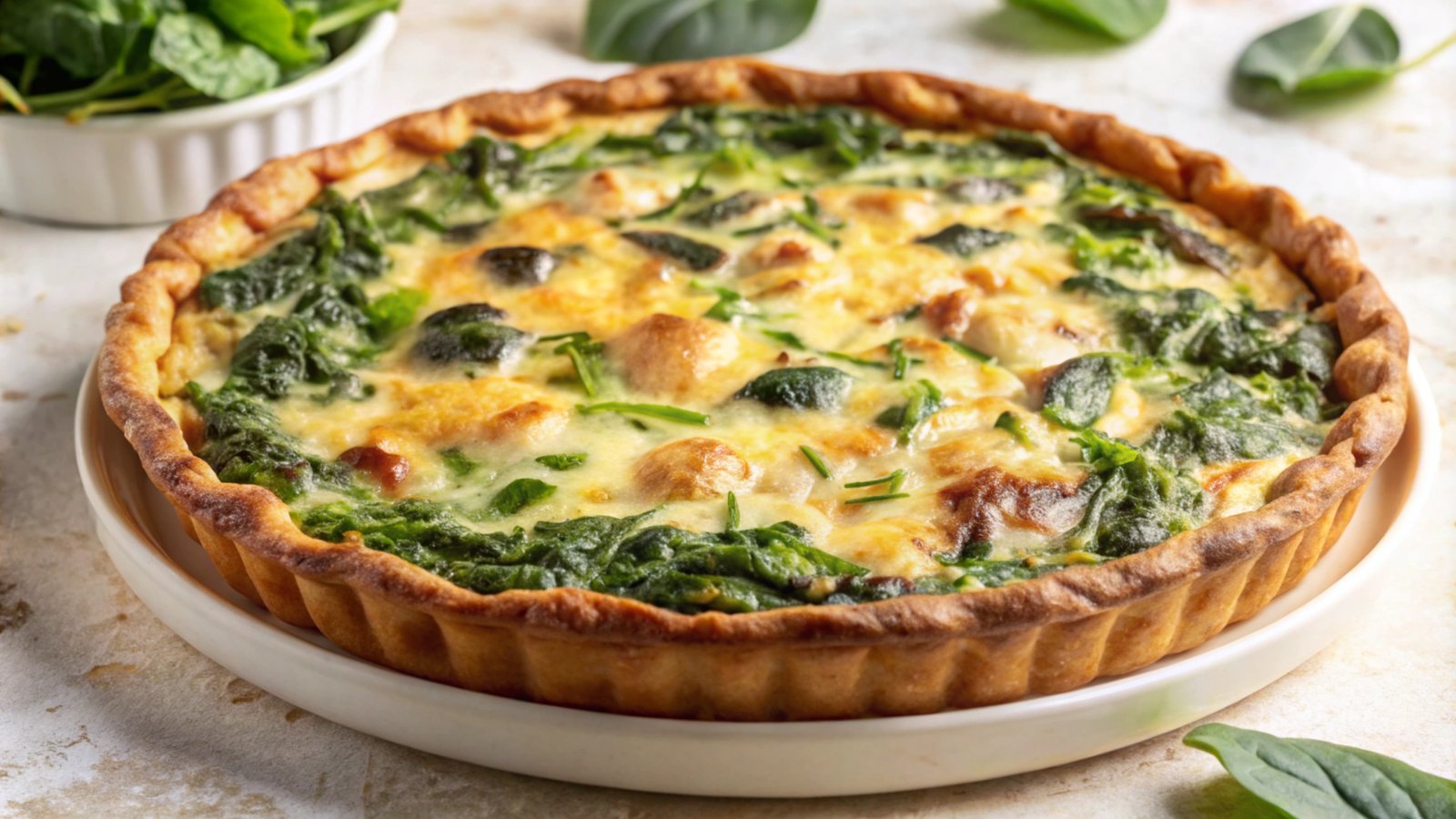 quiche au saumon et épinards