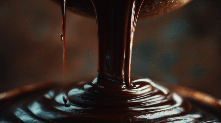 Nappage chocolat sur un gateau