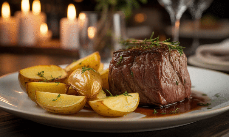 découvrez la recette facile et savoureuse du filet mignon au four accompagné de pommes de terre. un plat convivial parfait à partager en famille ou entre amis pour un repas gourmand et réussi !