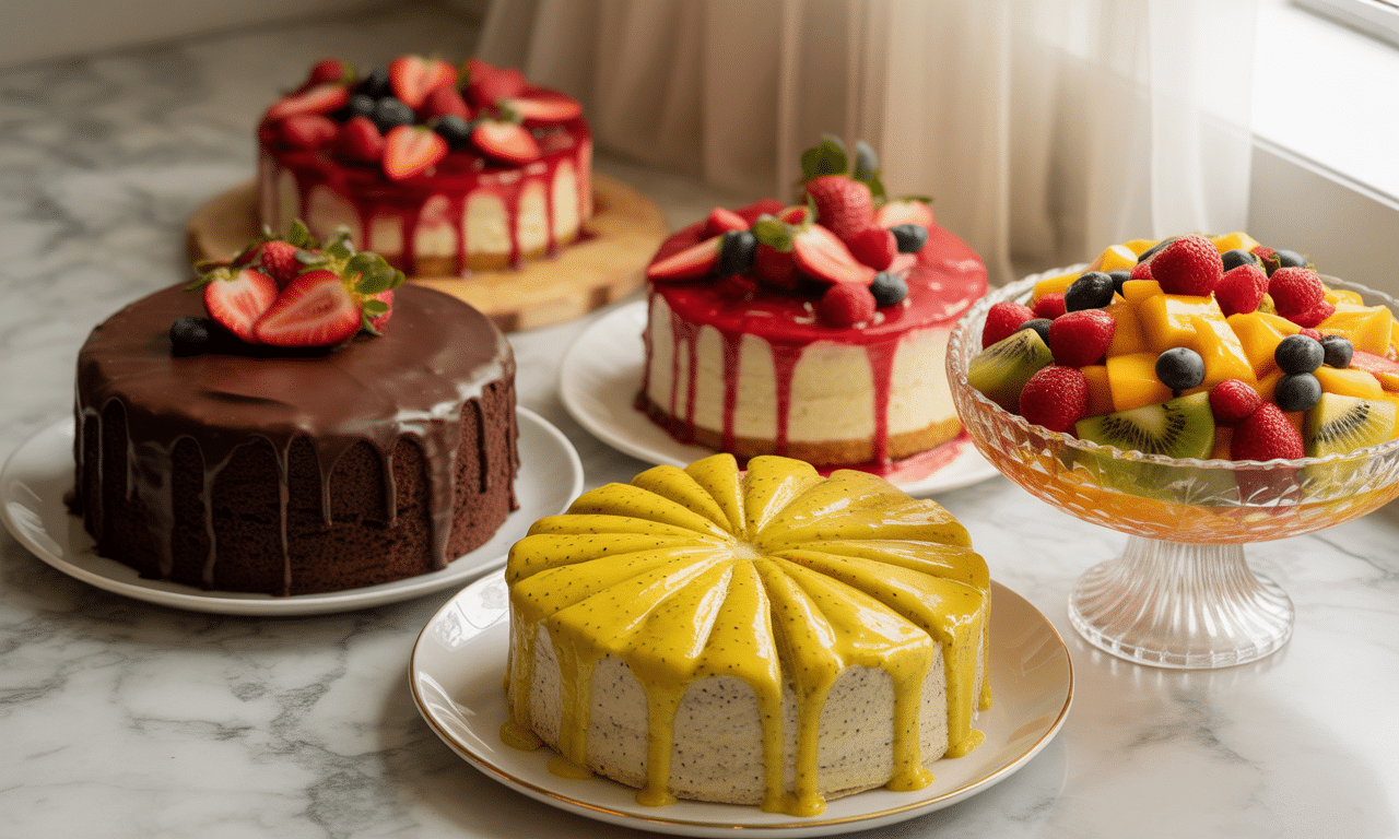 découvrez notre recette de gâteau léger accompagné d'une salade de fruits frais, la combinaison parfaite pour une pause gourmande et saine. facile à réaliser, ce duo ravira vos papilles tout en prenant soin de votre bien-être.