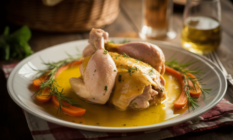 découvrez les secrets et astuces pour réussir un authentique poulet au vin jaune, une recette traditionnelle du jura qui séduira vos convives par ses saveurs uniques et raffinées.