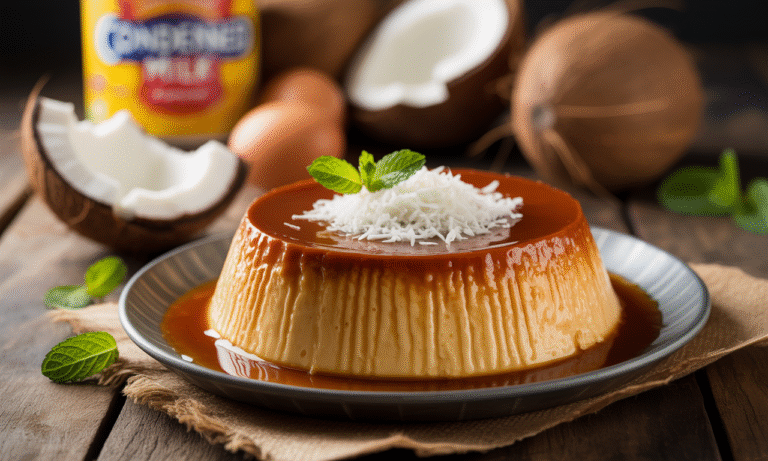 découvrez la recette facile et onctueuse du flan coco au lait concentré. un dessert exotique, simple à préparer, à la texture fondante, qui ravira petits et grands gourmands !